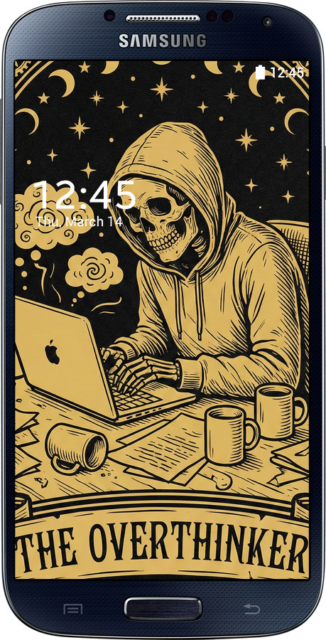 2D пластиковый чехол The Overthinker для Samsung Galaxy S4 i9500 - 6774t-13 изображение 