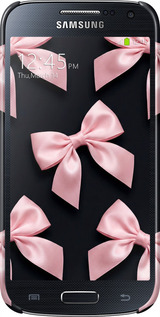 3D пластиковый матовый чехол Coquette Ribbons Dark Coquette для Samsung Galaxy S4 mini - 6767m-32 изображение 