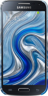 3D пластиковый матовый чехол Liquid Chrome для Samsung Galaxy S4 mini - 6781m-32 изображение 