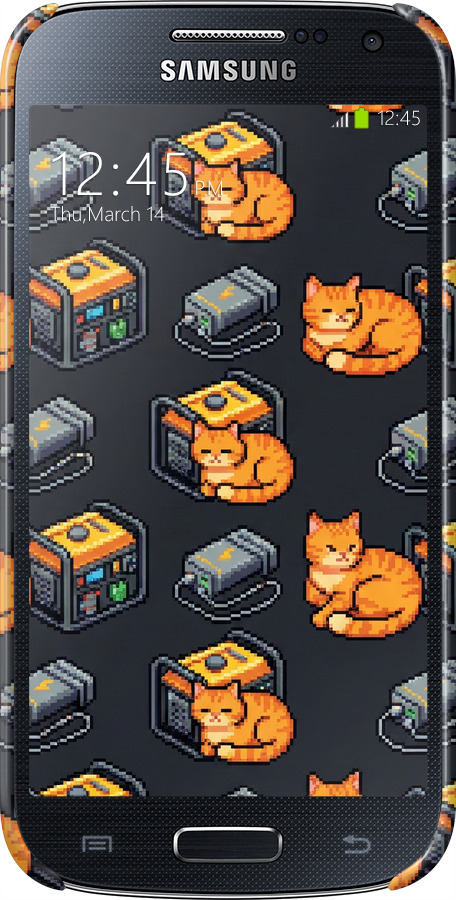 3D пластиковый матовый чехол Autonomous Zone для Samsung Galaxy S4 mini - 6771m-32 изображение 