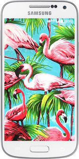 Силіконовий чехол Tropical background для Samsung Galaxy S4 mini - 4016u-32 изображение 