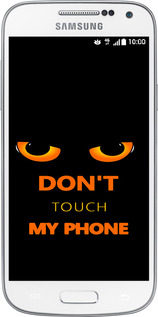 Силиконовый чехол Don't touch the phone для Samsung Galaxy S4 mini - 4261u-32 изображение 