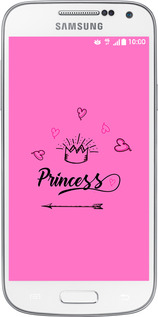 Силиконовый чехол Princess для Samsung Galaxy S4 mini - 4361u-32 изображение 