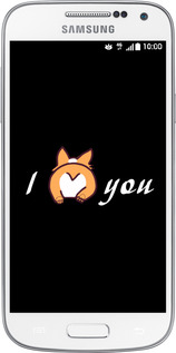 Силіконовий чехол Кохаю для Samsung Galaxy S4 mini - 4586u-32 изображение 