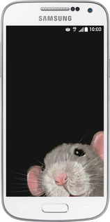 Силиконовый чехол The Peeking Rat для Samsung Galaxy S4 mini - 6442u-32 изображение 