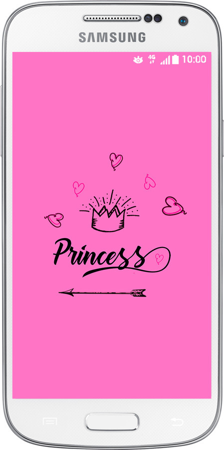 Силиконовый чехол Princess для Samsung Galaxy S4 mini - 4361u-32 изображение 