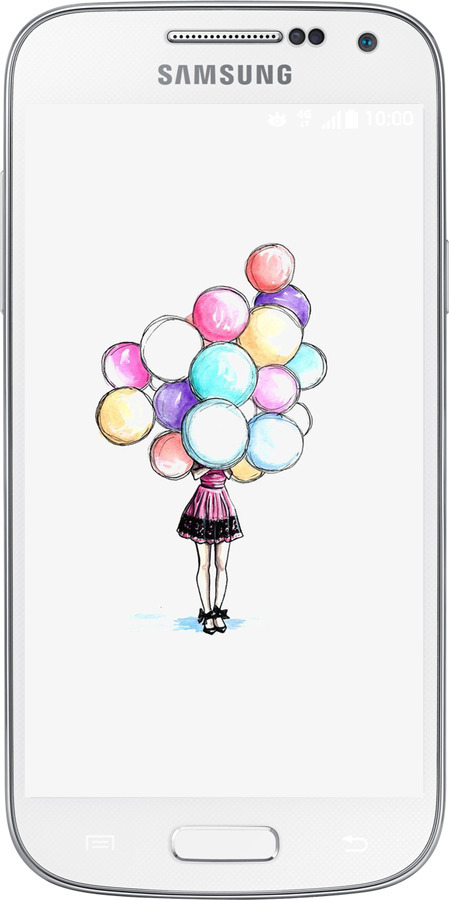 Силіконовий чехол Кульки для Samsung Galaxy S4 mini - 4387u-32 изображение 
