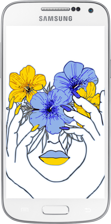 Силіконовий чехол Дівчина v4 для Samsung Galaxy S4 mini - 5276u-32 изображение 