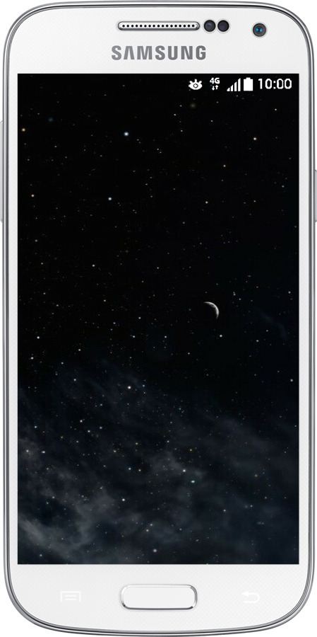 Силиконовый чехол Ночное небо для Samsung Galaxy S4 mini - 6451u-32 изображение 