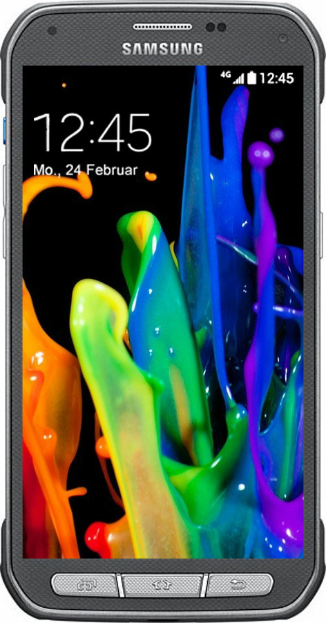 Силіконовий чехол Бризки фарби для Samsung Galaxy S5 Active G870 - 3957u-364 изображение 