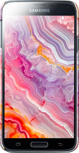 3D пластиковий матовий чехол Мрамор 2 для Samsung Galaxy S5 g900h - 6307m-24 изображение 