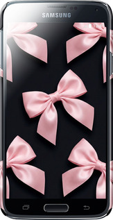 3D пластиковий матовий чехол Coquette Ribbons Dark Coquette для Samsung Galaxy S5 Duos SM G900FD - 6767m-62 изображение 