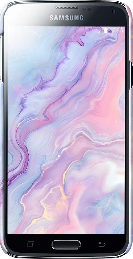 3D пластиковий глянцевий чехол Нежный мрамор для Samsung Galaxy S5 Duos SM G900FD - 6310c-62 изображение 