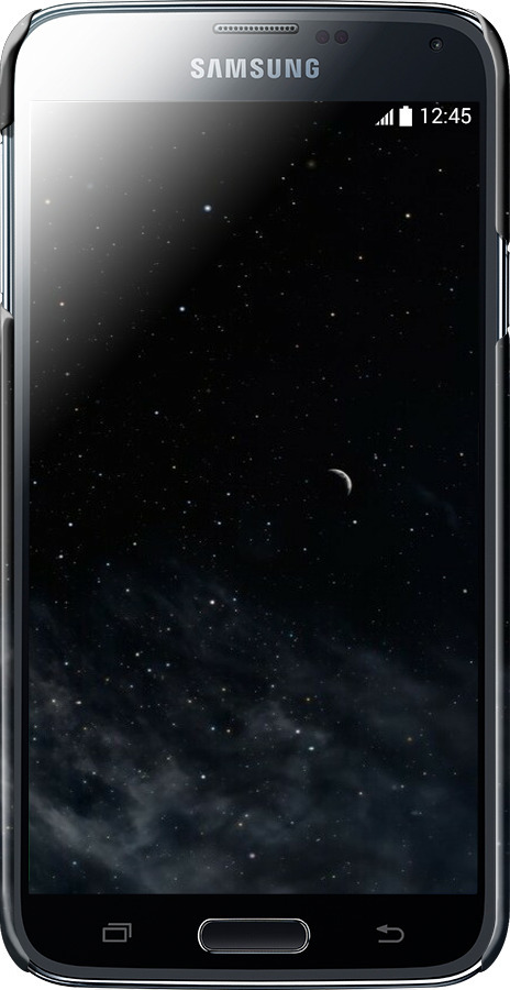 3D пластиковый глянцевый чехол Ночное небо для Samsung Galaxy S5 Duos SM G900FD - 6451c-62 изображение 