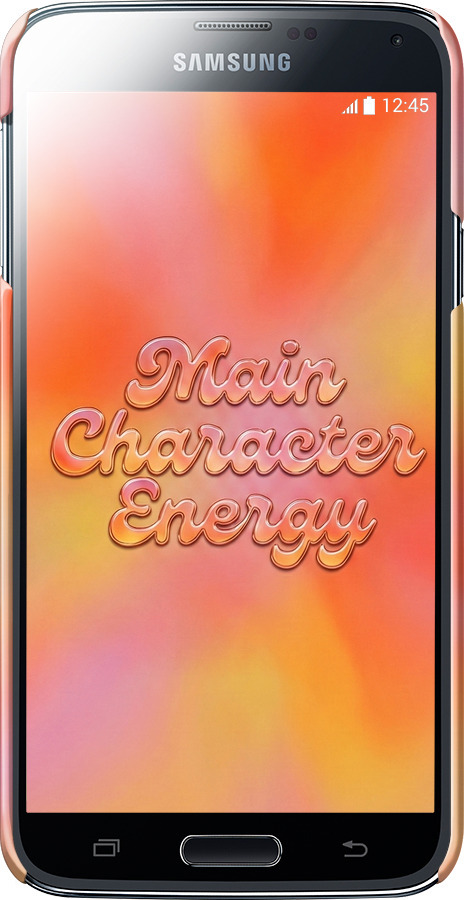 3D пластиковый матовый чехол Aura Gradient Main Character Energy Aesthetic Y2K для Samsung Galaxy S5 g900h - 6783m-24 изображение 
