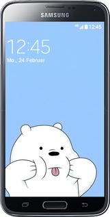 2D пластиковий чехол Милий ведмедик для Samsung Galaxy S5 Duos SM G900FD - 6357t-62 изображение 