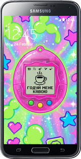 2D пластиковый чехол Y2K Aesthetic Retro Pet: Годуй мене кавою для Samsung Galaxy S5 g900h - 6784t-24 изображение 