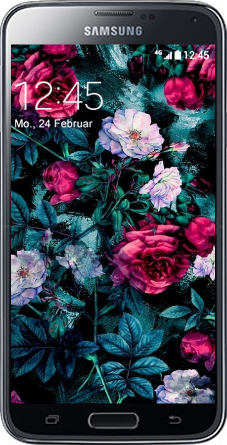 2D пластиковый чехол Сад и розы для Samsung Galaxy S5 g900h - 6483t-24 изображение 