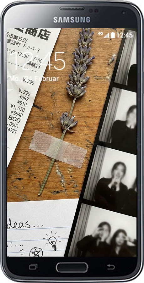 2D пластиковый чехол Aesthetic Scrapbook Collage для Samsung Galaxy S5 Duos SM G900FD - 6773t-62 изображение 
