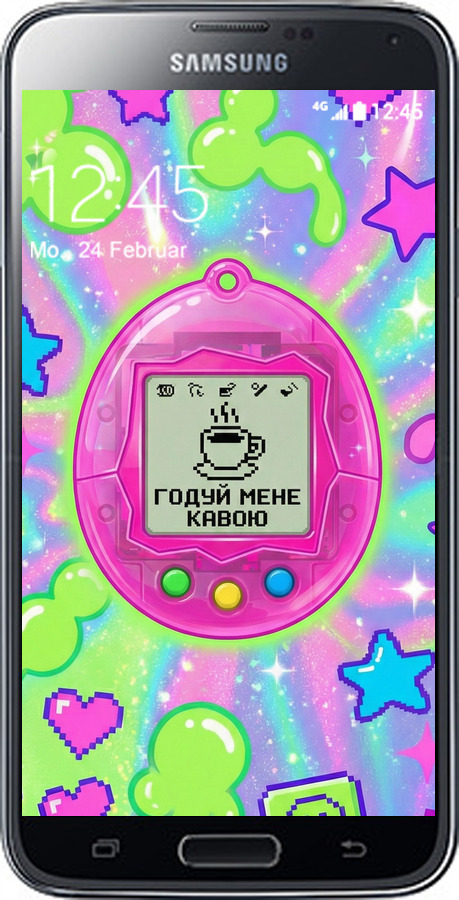 2D пластиковый чехол Y2K Aesthetic Retro Pet: Годуй мене кавою для Samsung Galaxy S5 g900h - 6784t-24 изображение 