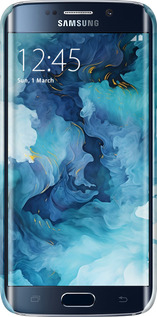 3D пластиковий матовий чехол Акварель для Samsung Galaxy S6 Edge G925F - 6320m-83 изображение 