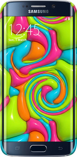 3D пластиковый матовый чехол Y2K Jelly Dream для Samsung Galaxy S6 Edge G925F - 6780m-83 изображение 