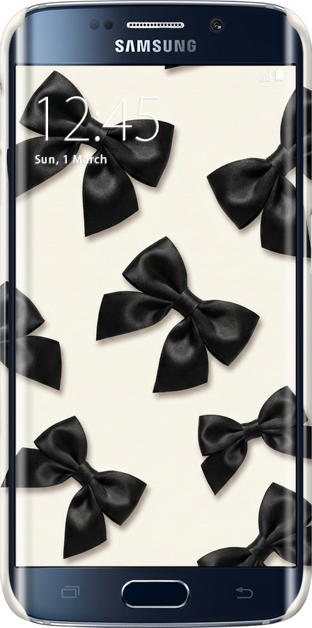 3D пластиковый матовый чехол Dark Coquette для Samsung Galaxy S6 Edge G925F - 6765m-83 изображение 