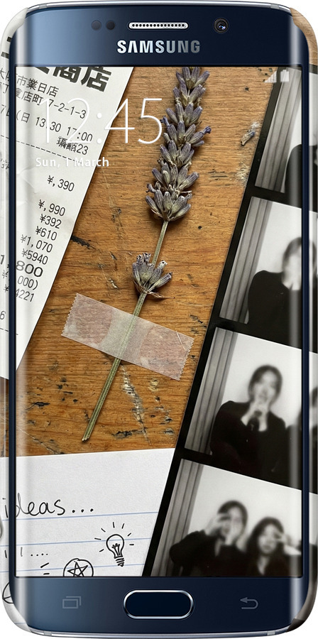 3D пластиковый матовый чехол Aesthetic Scrapbook Collage для Samsung Galaxy S6 Edge G925F - 6773m-83 изображение 