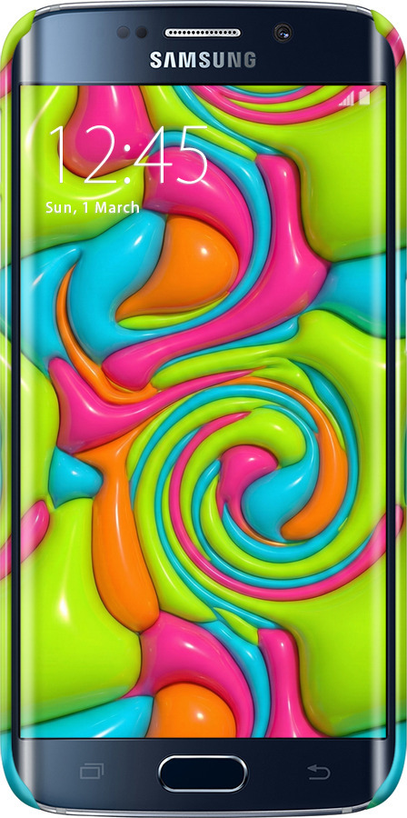 3D пластиковый матовый чехол Y2K Jelly Dream для Samsung Galaxy S6 Edge G925F - 6780m-83 изображение 