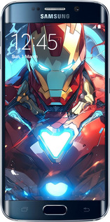 2D пластиковый чехол Железный человек для Samsung Galaxy S6 Edge G925F - 6372t-83 изображение 