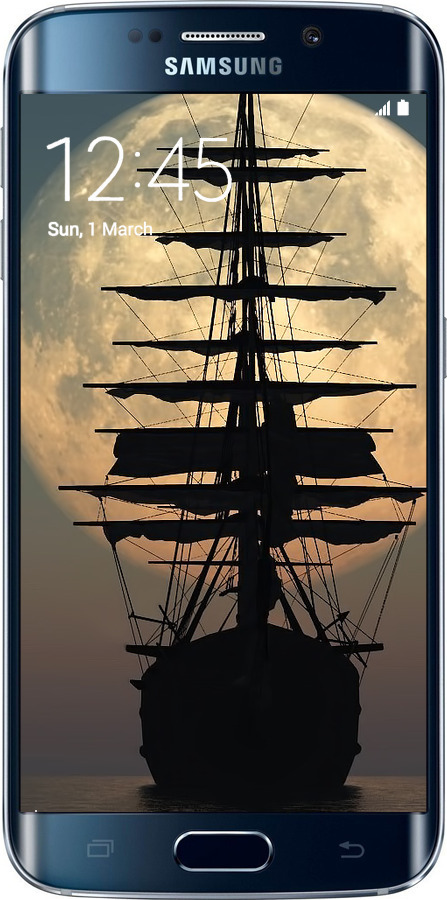 Силіконовий чехол Корабель для Samsung Galaxy S6 Edge G925F - 5998u-83 изображение 