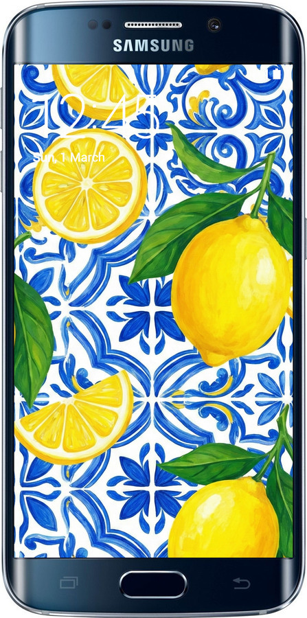 Силиконовый чехол Grocery Girl Italian Summer для Samsung Galaxy S6 Edge G925F - 6766u-83 изображение 