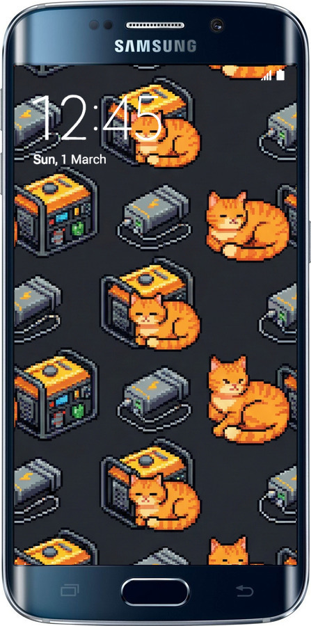 Силіконовий чехол Autonomous Zone для Samsung Galaxy S6 Edge G925F - 6771u-83 изображение 