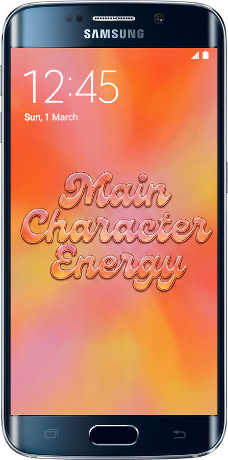 2D пластиковий чехол Aura Gradient Main Character Energy Aesthetic Y2K для Samsung Galaxy S6 Edge G925F - 6783t-83 изображение 