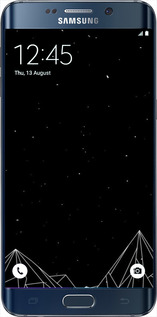 Силиконовый чехол Черно белые абстрактные горы для Samsung Galaxy S6 Edge Plus G928 - 6437u-189 изображение 