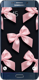 Силиконовый чехол Coquette Ribbons Dark Coquette для Samsung Galaxy S6 Edge Plus G928 - 6767u-189 изображение 