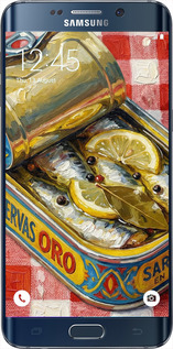 Силиконовый чехол Vintage Sardine Tin Phone для Samsung Galaxy S6 Edge Plus G928 - 6772u-189 изображение 