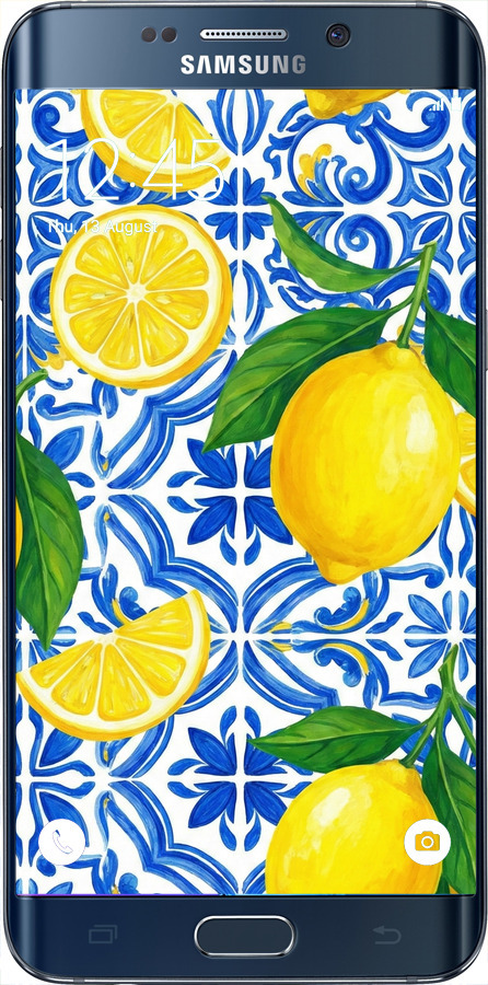 Силіконовий чехол Grocery Girl Italian Summer для Samsung Galaxy S6 Edge Plus G928 - 6766u-189 изображение 