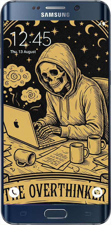 Силиконовый чехол The Overthinker для Samsung Galaxy S6 Edge Plus G928 - 6774u-189 изображение 