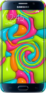 3D пластиковий матовий чехол Y2K Jelly Dream для Samsung Galaxy S6 G920 - 6780m-80 изображение 