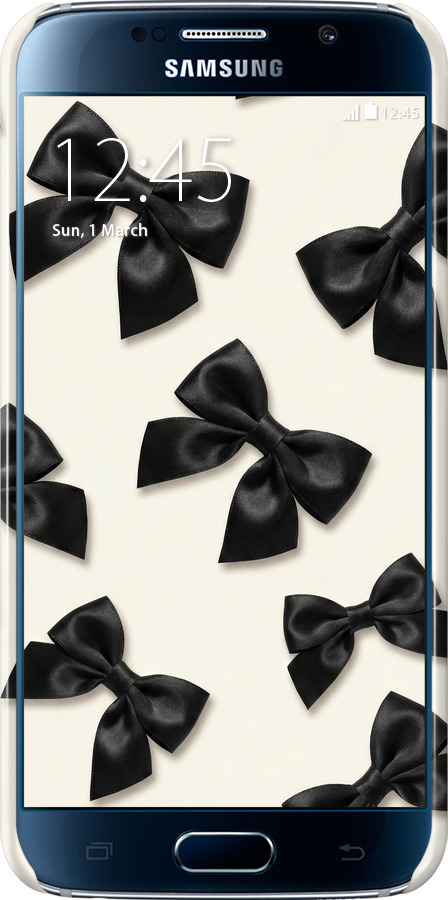 3D пластиковый глянцевый чехол Dark Coquette для Samsung Galaxy S6 G920 - 6765c-80 изображение 