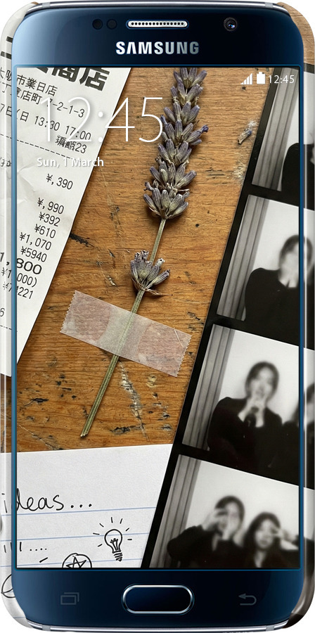 3D пластиковый глянцевый чехол Aesthetic Scrapbook Collage для Samsung Galaxy S6 G920 - 6773c-80 изображение 