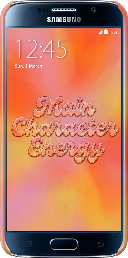 3D пластиковый глянцевый чехол Aura Gradient Main Character Energy Aesthetic Y2K для Samsung Galaxy S6 G920 - 6783c-80 изображение 