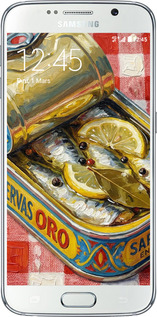 Силиконовый чехол Vintage Sardine Tin Phone для Samsung Galaxy S6 G920 - 6772u-80 изображение 