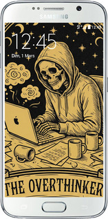 2D пластиковый чехол The Overthinker для Samsung Galaxy S6 G920 - 6774t-80 изображение 