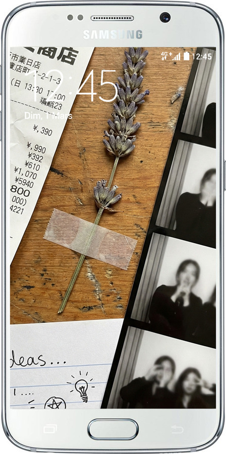 Силиконовый чехол Aesthetic Scrapbook Collage для Samsung Galaxy S6 G920 - 6773u-80 изображение 