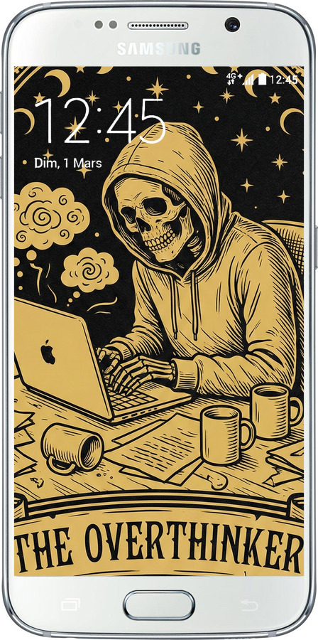 2D пластиковый чехол The Overthinker для Samsung Galaxy S6 G920 - 6774t-80 изображение 