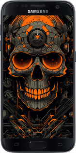 TPU чехол Череп для Samsung Galaxy S7 G930F - 5952b-106 изображение 