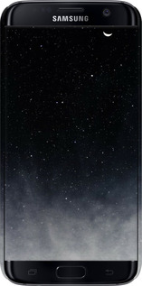 3D пластиковый матовый чехол Сині хмари, Синій місяць для Samsung Galaxy S7 G930F - 6396m-106 изображение 