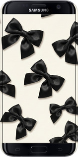 3D пластиковий матовий чехол Dark Coquette для Samsung Galaxy S7 G930F - 6765m-106 изображение 